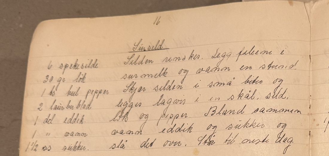 Sursild, Mors egen skrift