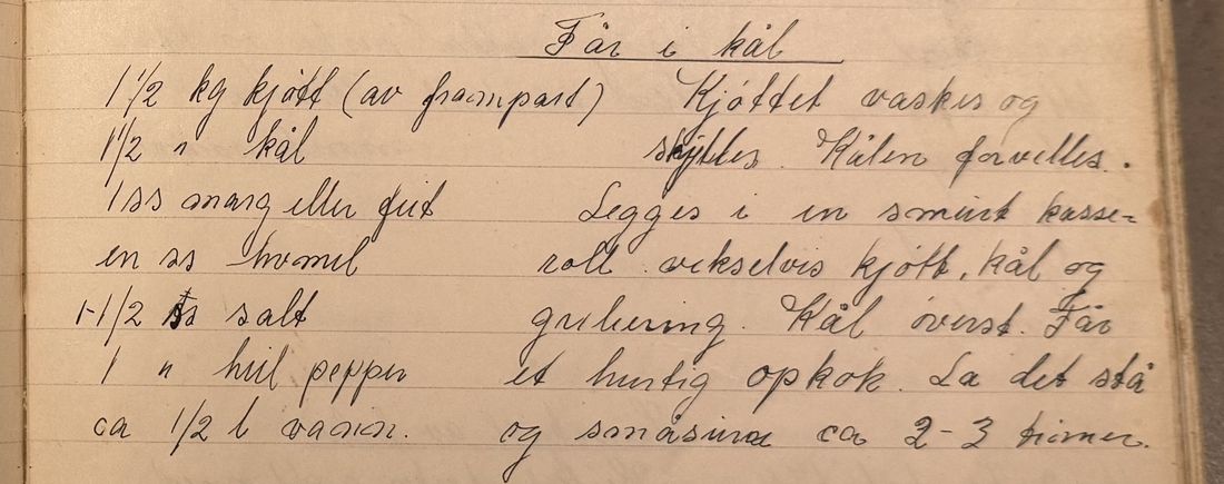 Får i kål, Mors egen skrift