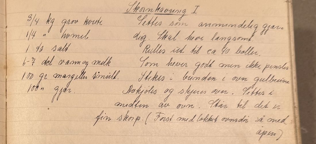 Skornhavring I, Mors egen skrift
