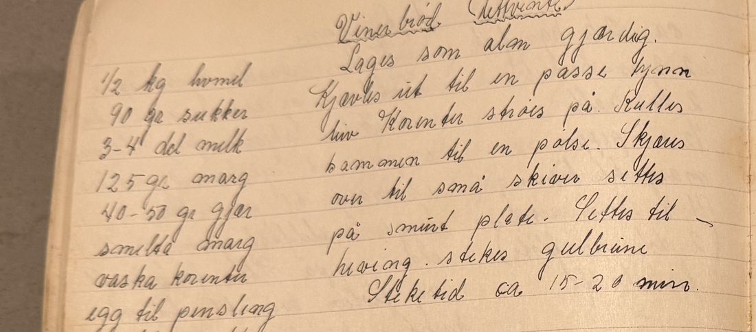 Vinerbrød (lettvinte), Mors egen skrift