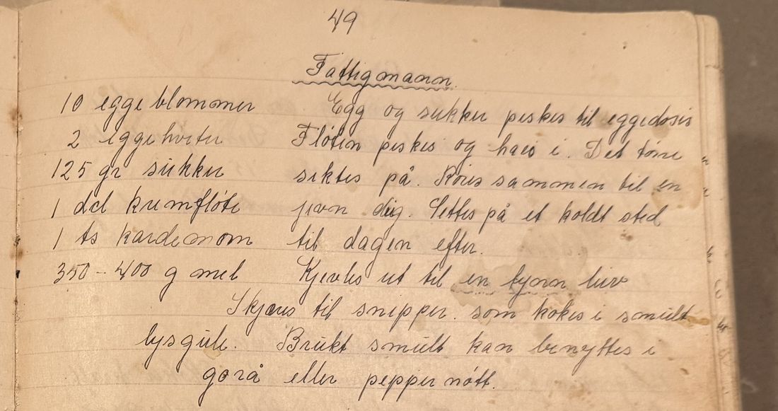 Fattigmann., Mors egen skrift
