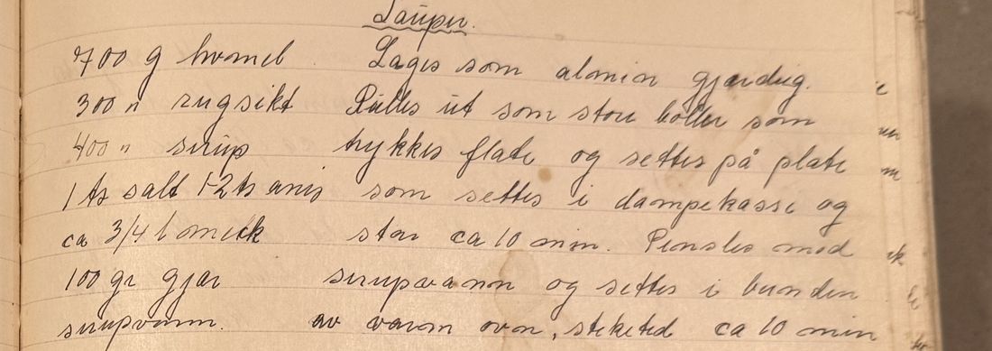 Lauper, Mors egen skrift