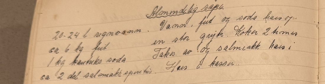 Almindelig såpe, Mors egen skrift