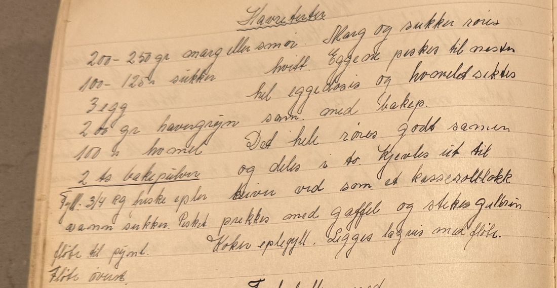 Havreterter, Mors egen skrift