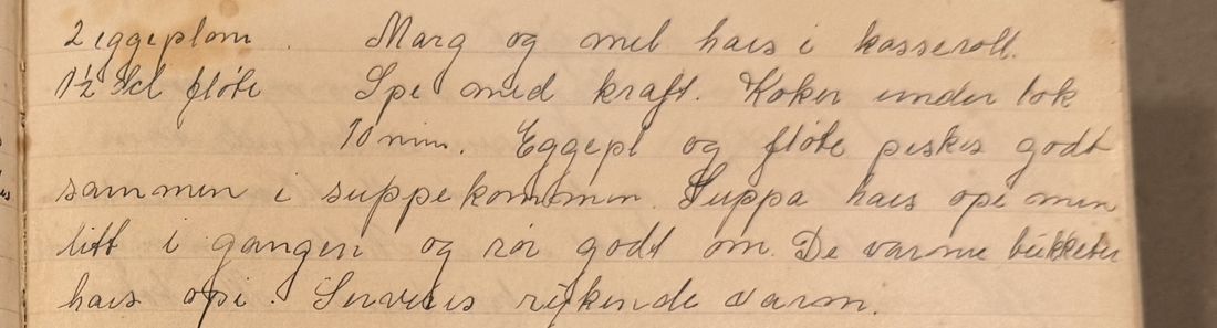 , Mors egen skrift