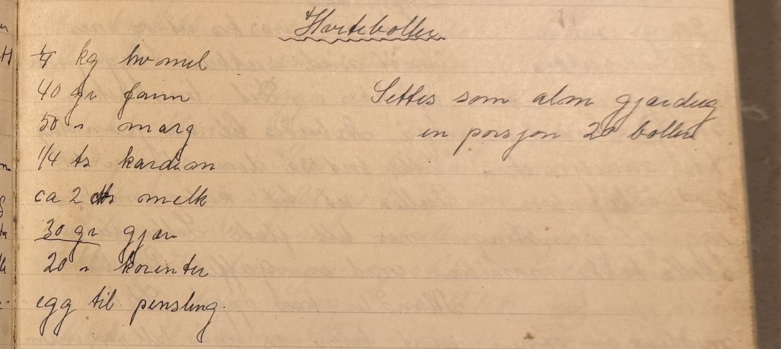 Hvetboller., Mors egen skrift