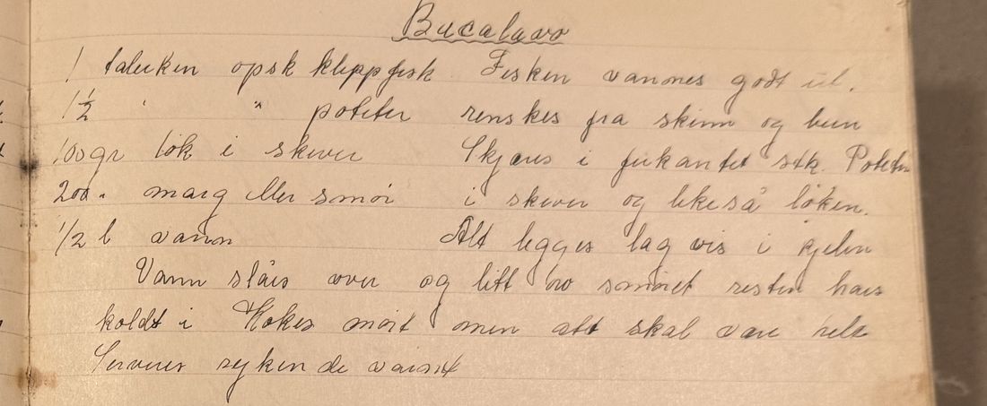 Bucalaao, Mors egen skrift
