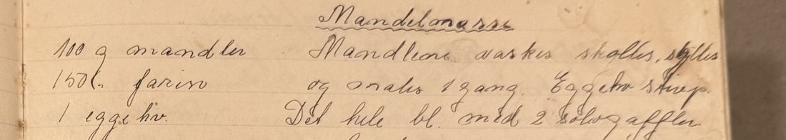 Mandelmasse, Mors egen skrift