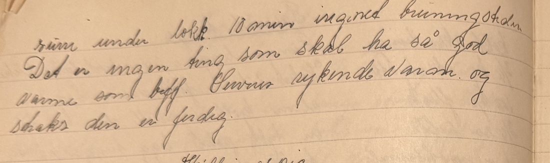 , Mors egen skrift