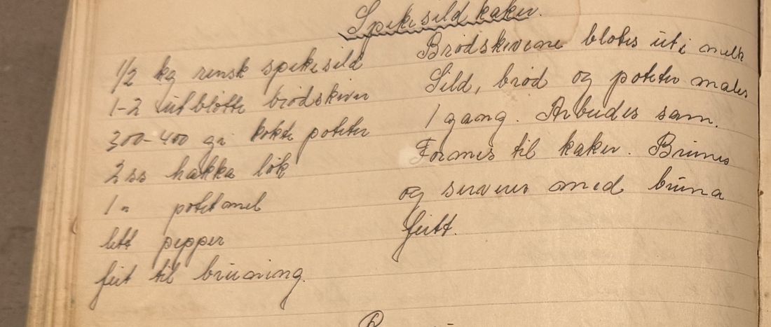 Spekesildkaker, Mors egen skrift