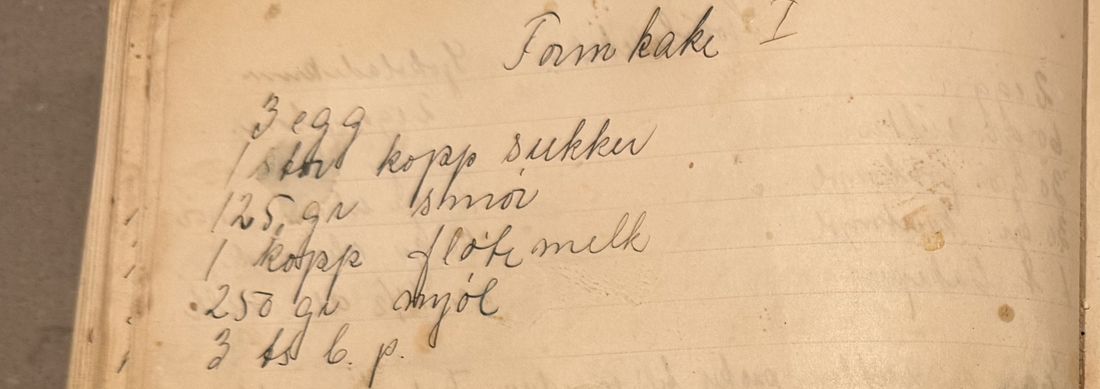 Formkake I, Mors egen skrift