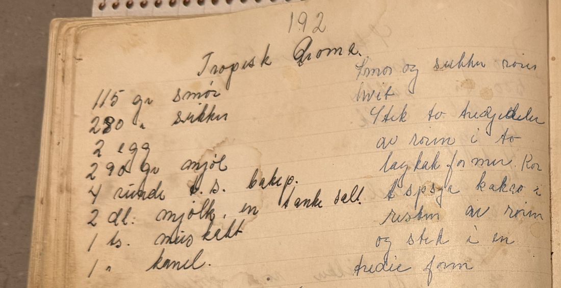 Tropisk Aroma, Mors egen skrift