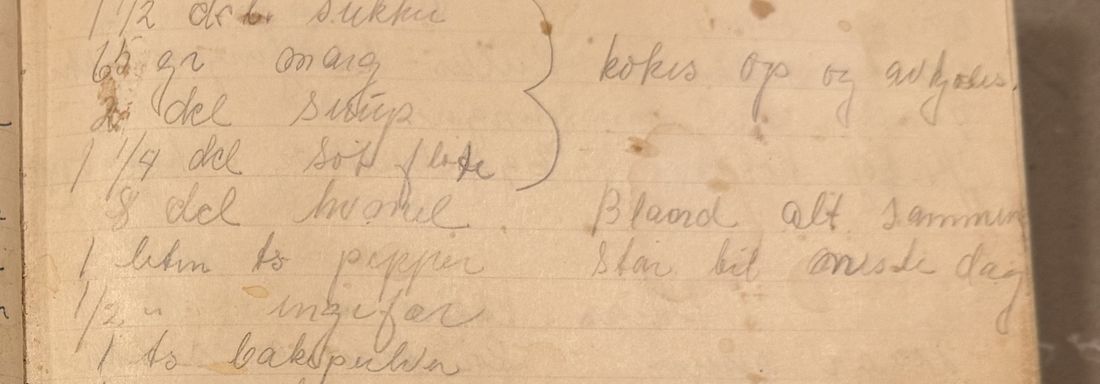 Brune kaker, Mors egen skrift