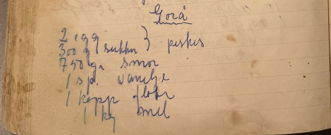 Gorå, Mors egen skrift