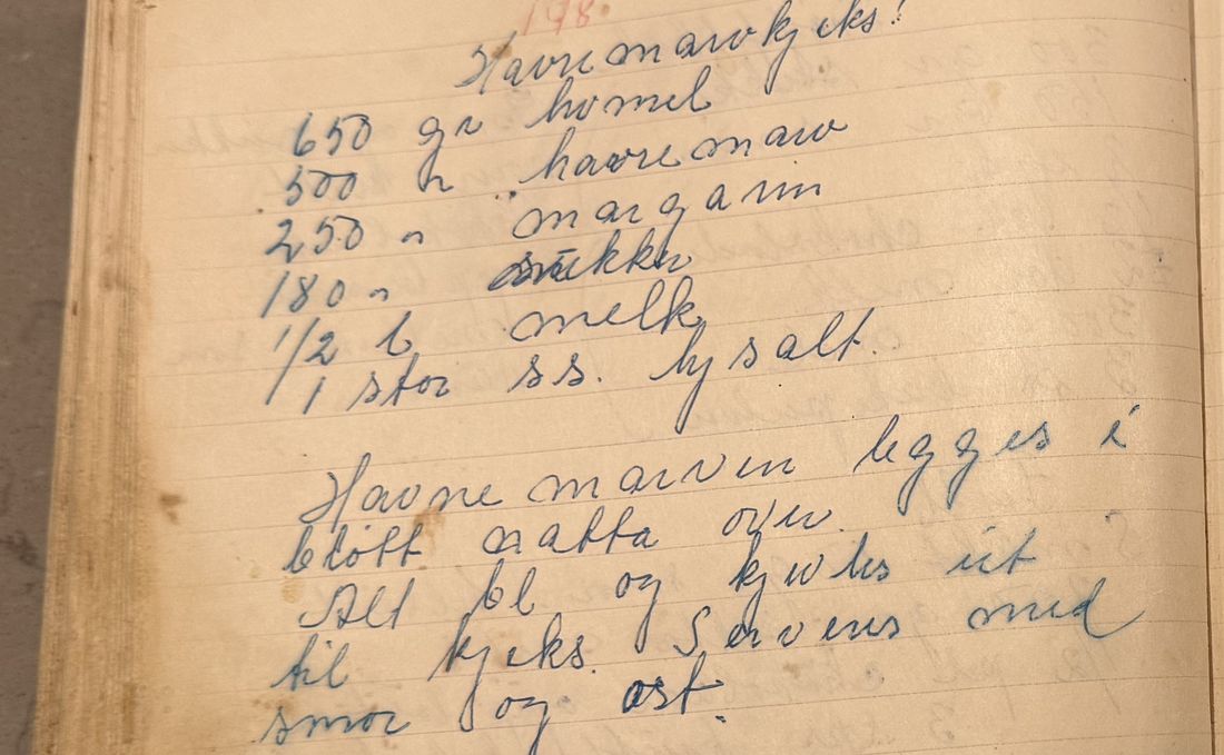 Havre marv kjeks, Mors egen skrift