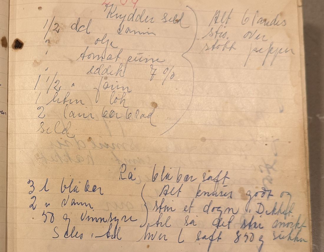 Krydder sild, Mors egen skrift