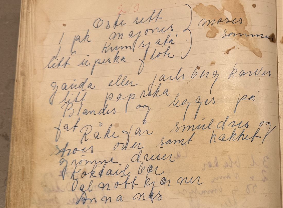 Oste rett, Mors egen skrift