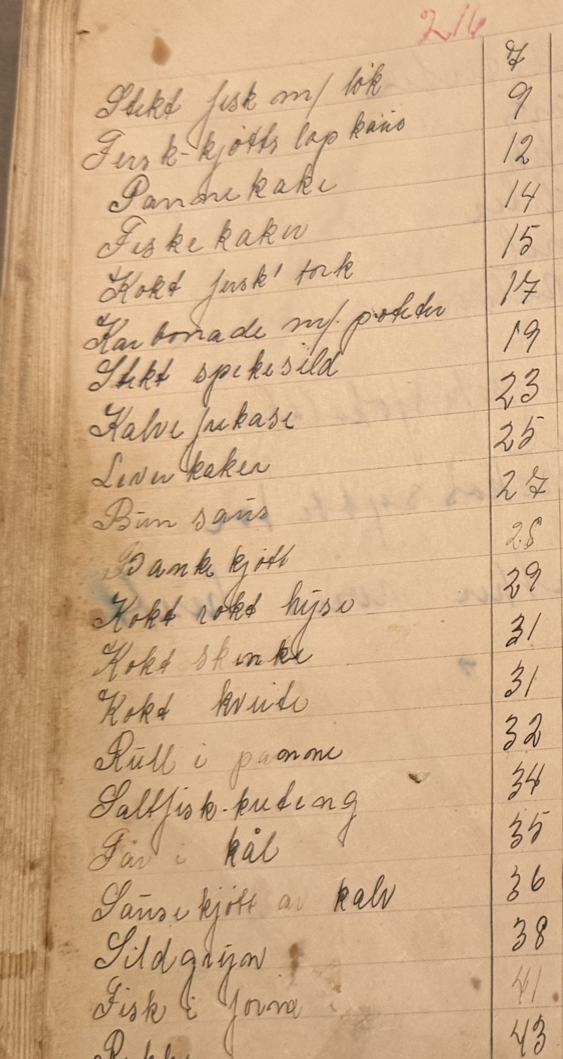 Middager, Mors egen skrift